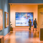 Art gallery with Native American exhibits.