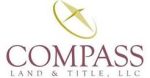 Compass Land & Title, LLC logo featuring a stylized gold compass above the company name in uppercase letters, symbolizing trusted Partners in every transaction.